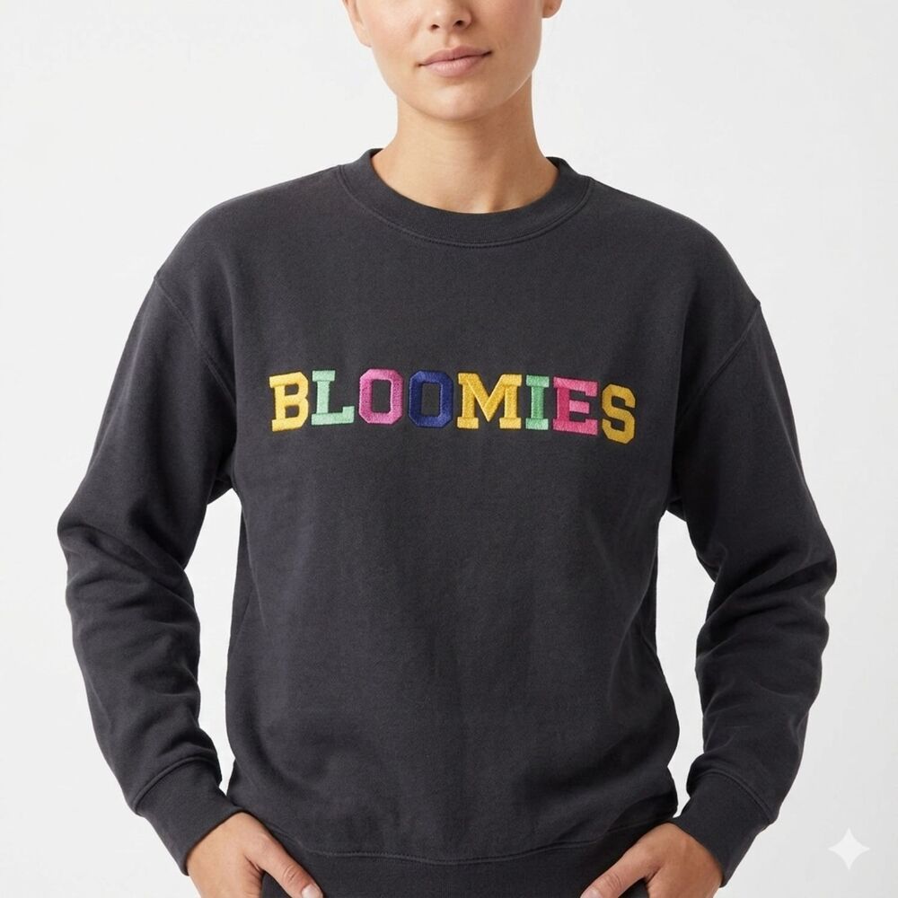 VTG 80s 90s‎ Bloomingdale’s Sweatshirt L/ XL Bloomies Crewneck Embroidered Logo